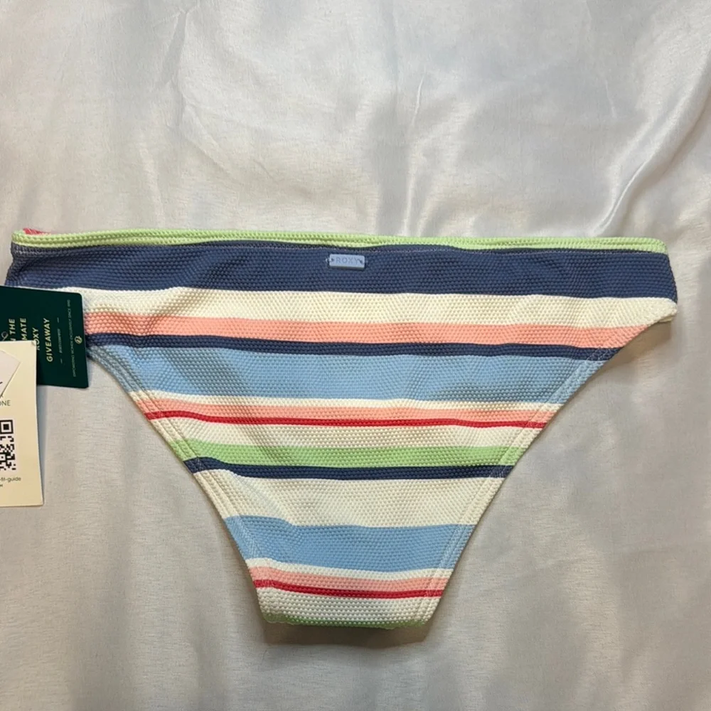 Colorful Roxy Striped Bikini Bottom - Picture 3 of 3